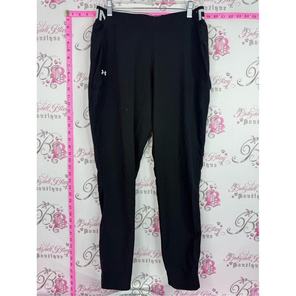 Under Armour loose fit Black Performance Track Pants hole breathe look area vent